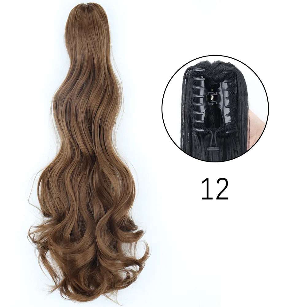 24Inch Heat Resistant Pony Tail Hair 12 1 24inches-60cm