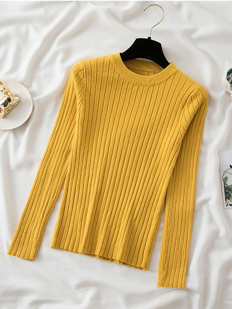 Round O-Neck Pullover Sweater Top