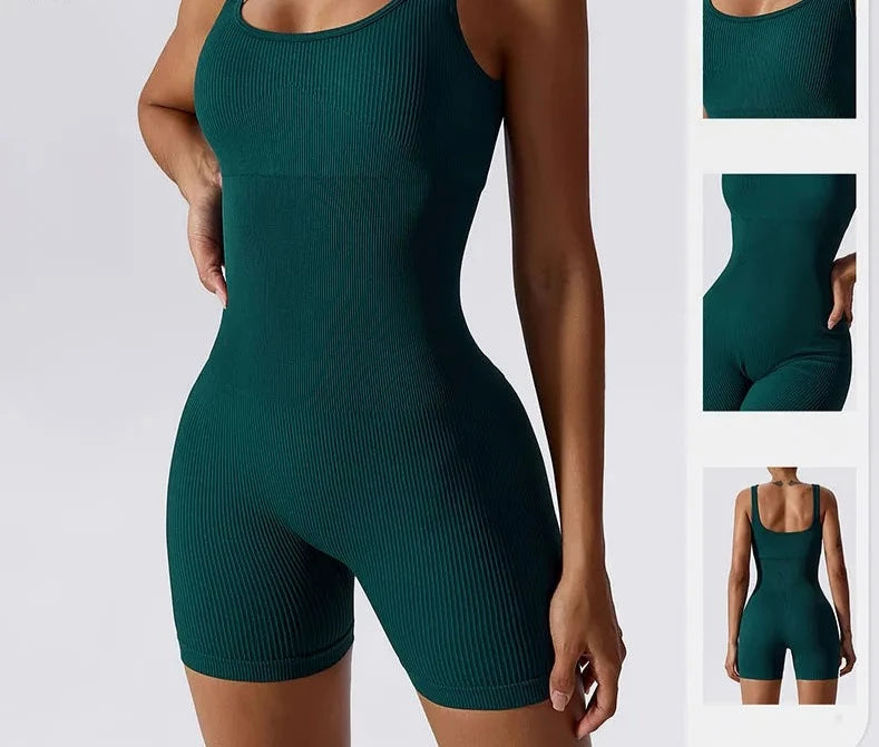 New Women's Yoga green Rompers