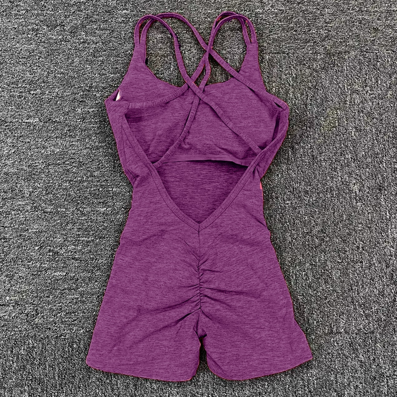 Women Lycra Fitness Gym One Piece Jumpsuit