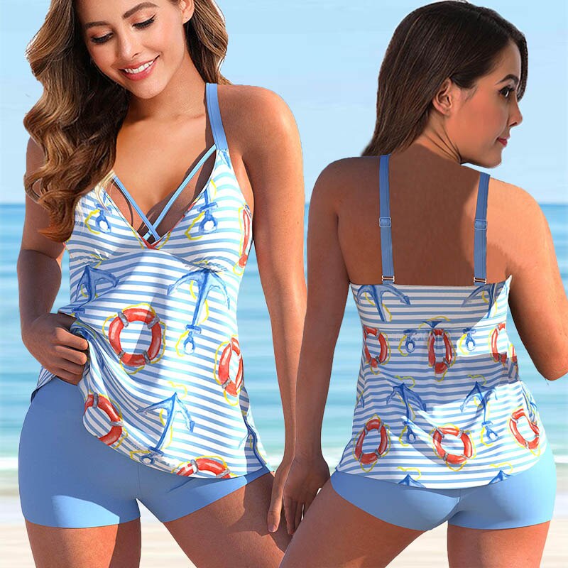 New Sexy Print Two Piece Swimsuit