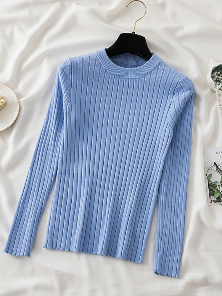 Charming Round O-Neck Pullover Sweater Top