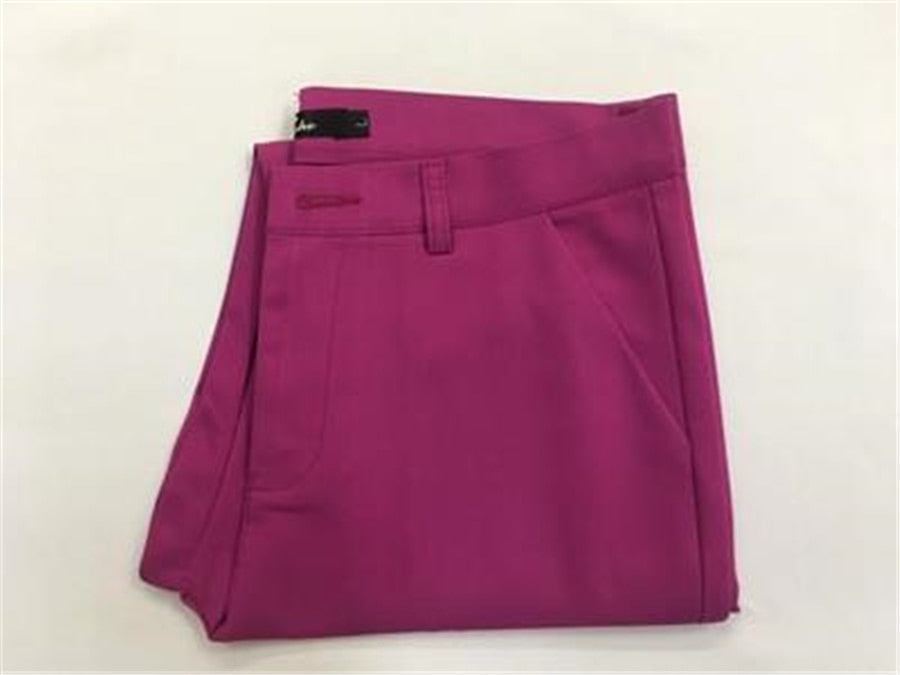 Womens Formal Office Pencil Pants purple red