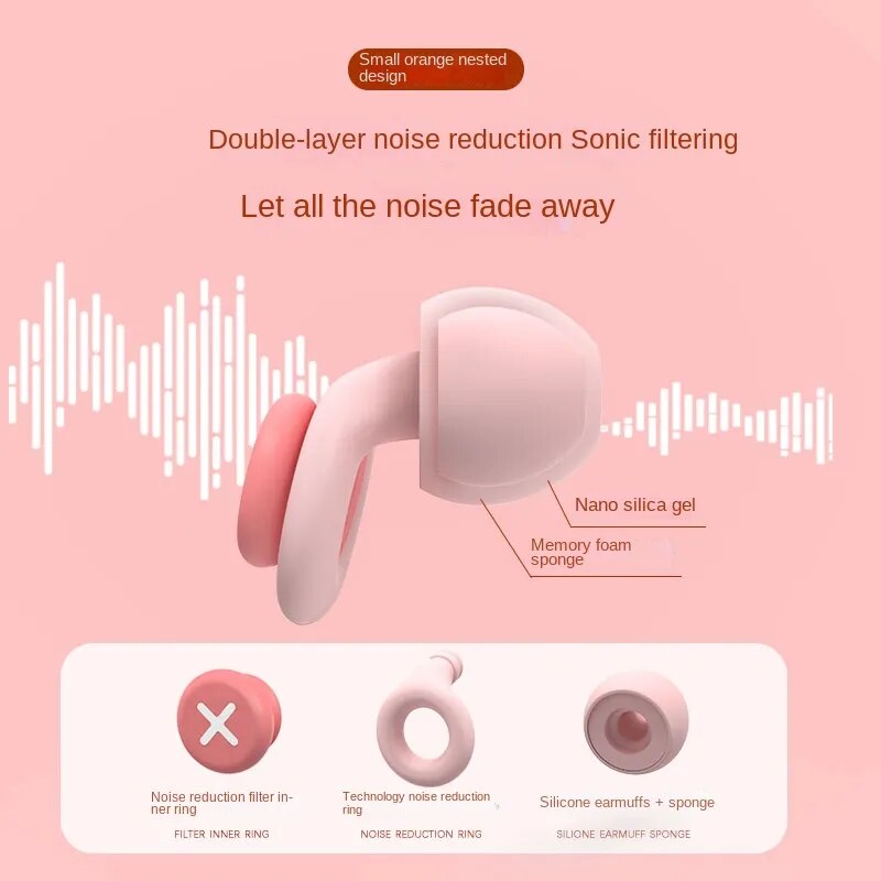 NEW Silicone Reliable Earplug Sleep Noise Ear Plug