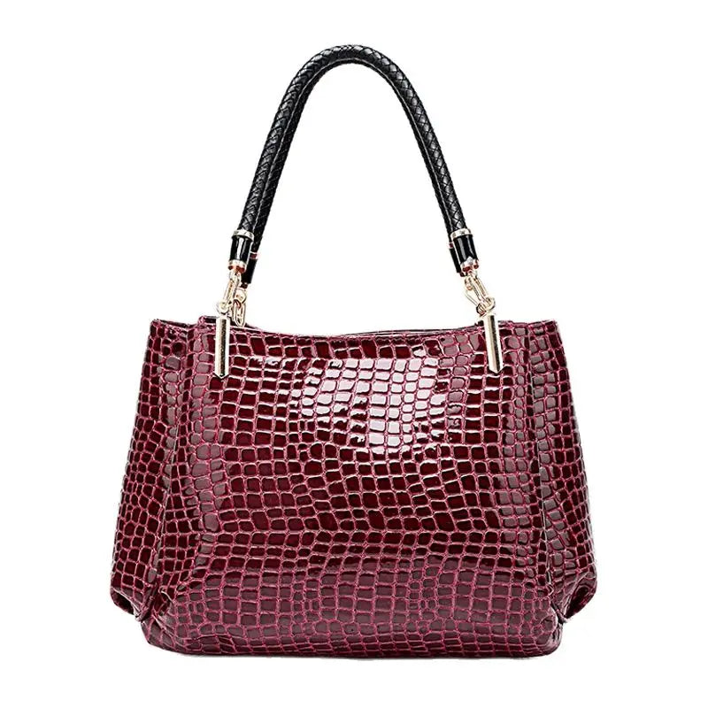 Fashion Alligator pattern pu leather handbag