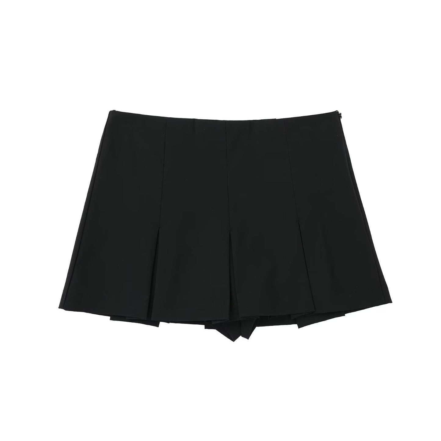 Women High Waist Wide Pleats Design Slim Skirts