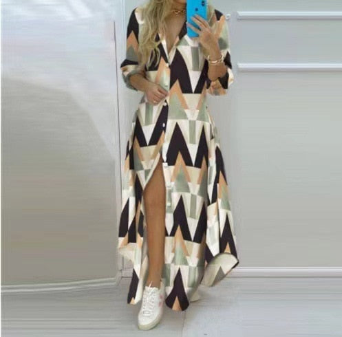 Women Boho Printed Long Dress