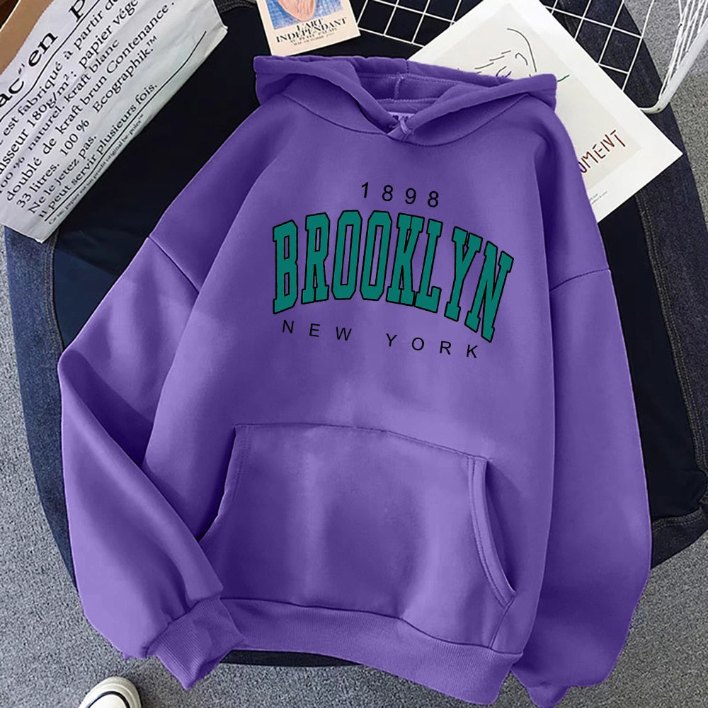 New York Printed Women Hoodies