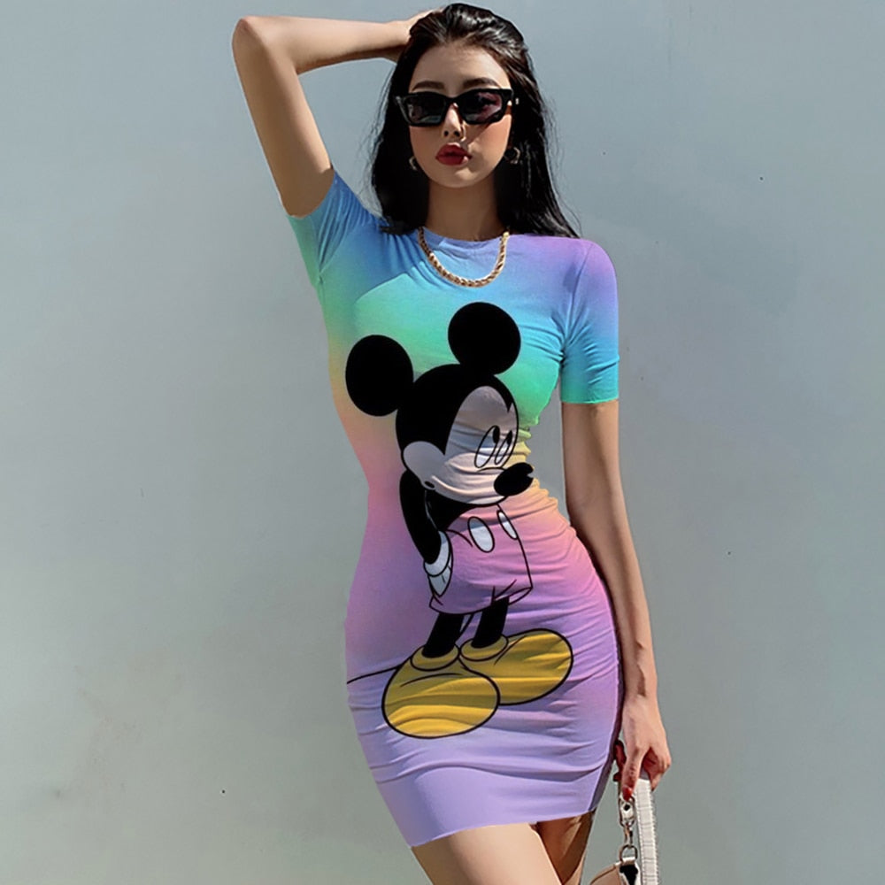 New Disney Mickey Mouse Woman Dresses AKZ8BH0798