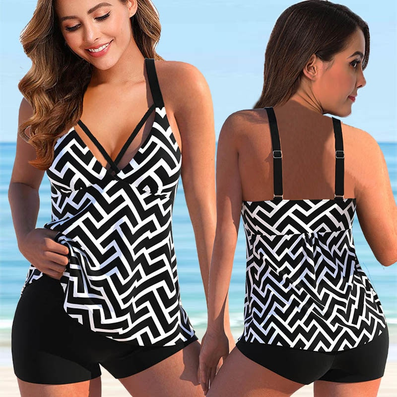 New Sexy Print Two Piece Swimsuit