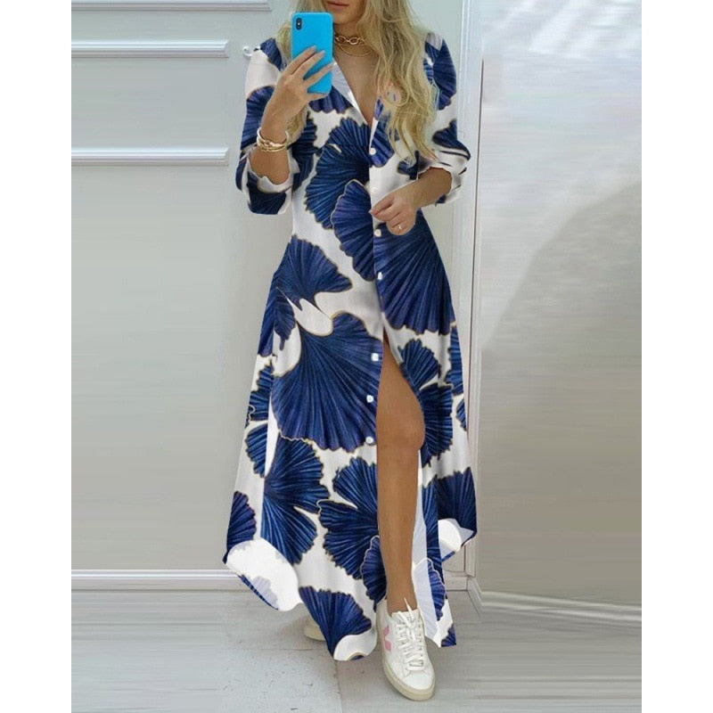 Women Boho Printed Long Dress