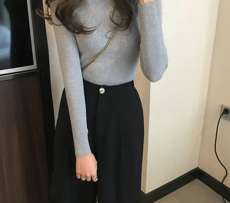 Women Autumn Winter Turtleneck Sweater