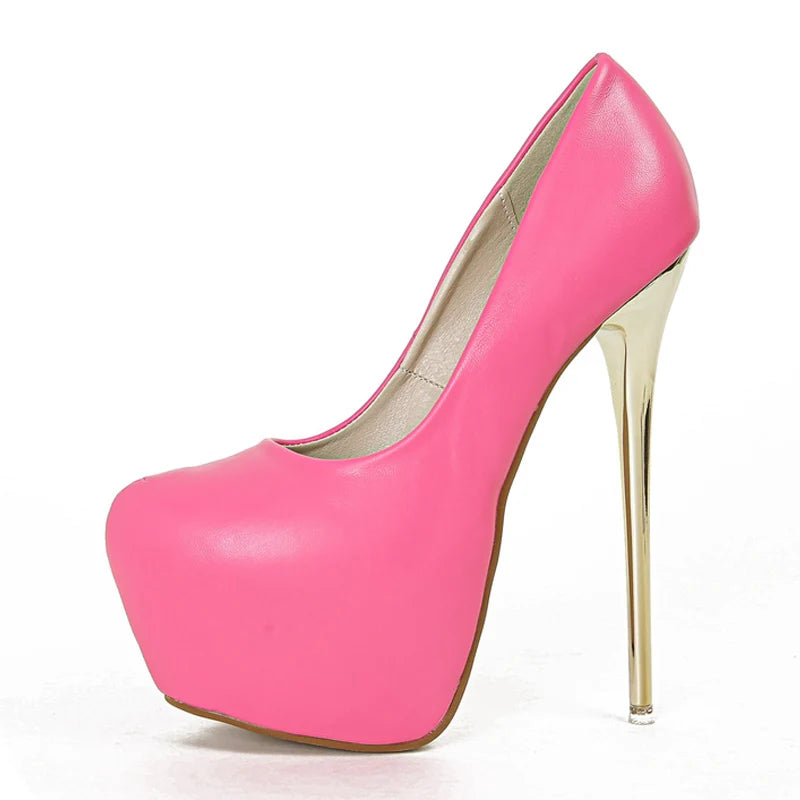 Women platform gold heel Shoes