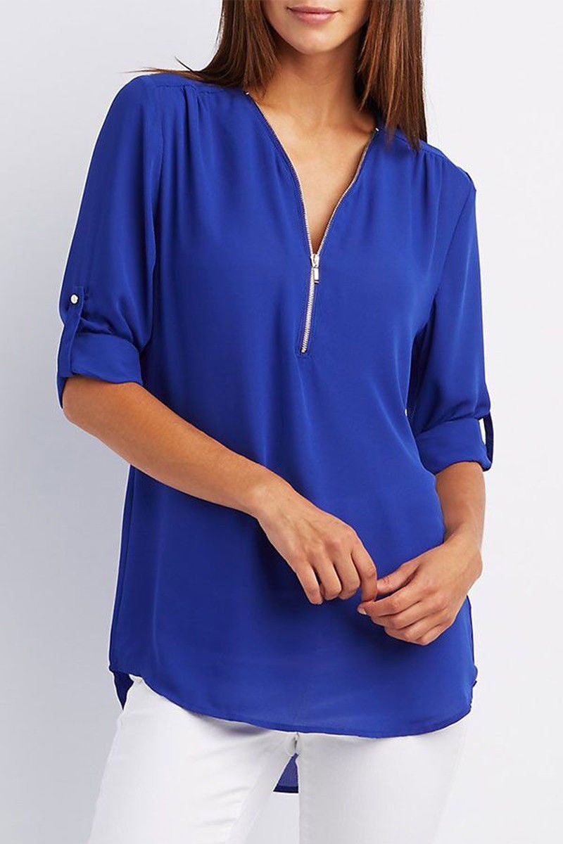 Women Chiffon Blouse Tops