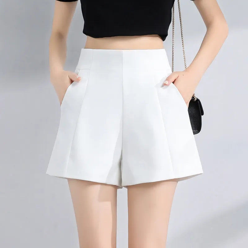 Summer Casual Loose Wide Leg Chiffon Shorts