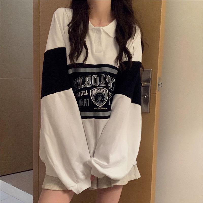 Women oversized Long Sleeve Streetwear