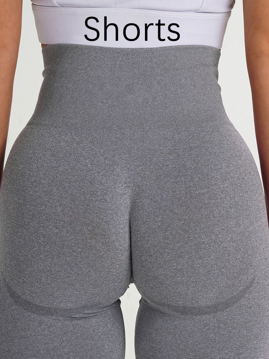 Women Gym Workout Pants Gray Shorts