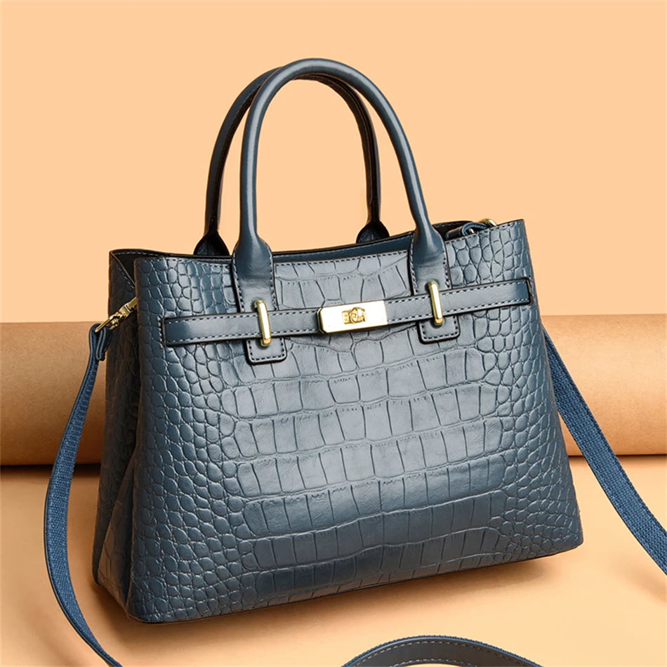 Classic PU Leather animal pattern handbag