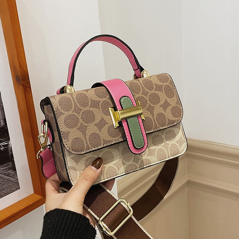 Fashion Print PU Small Handbag