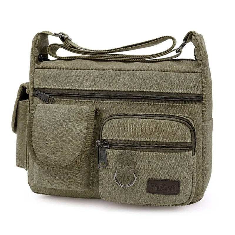 Canvas Shoulder Handbag