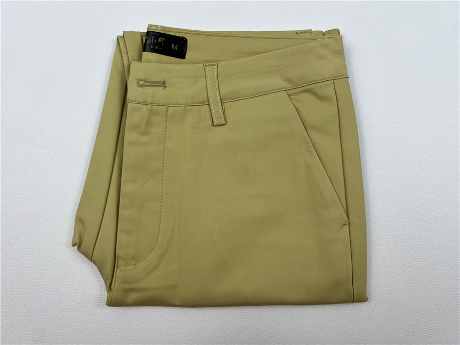 Womens Formal Office Pencil Pants khaki