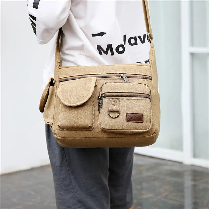 Canvas Shoulder Handbag