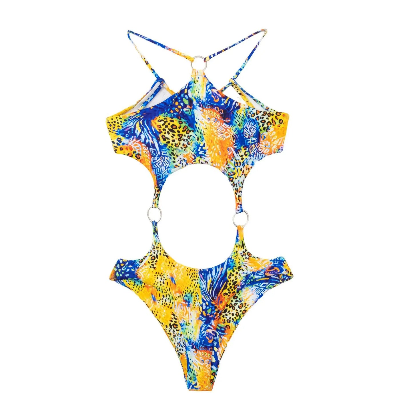 African Print One Piece Swimsuit