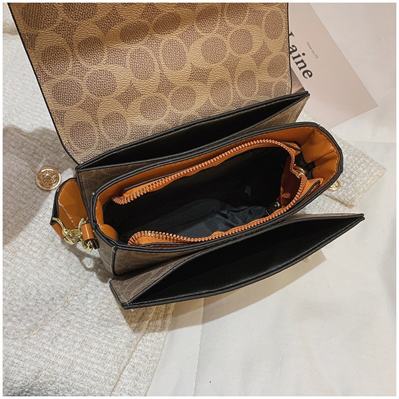 Fashion Print PU Small Handbag