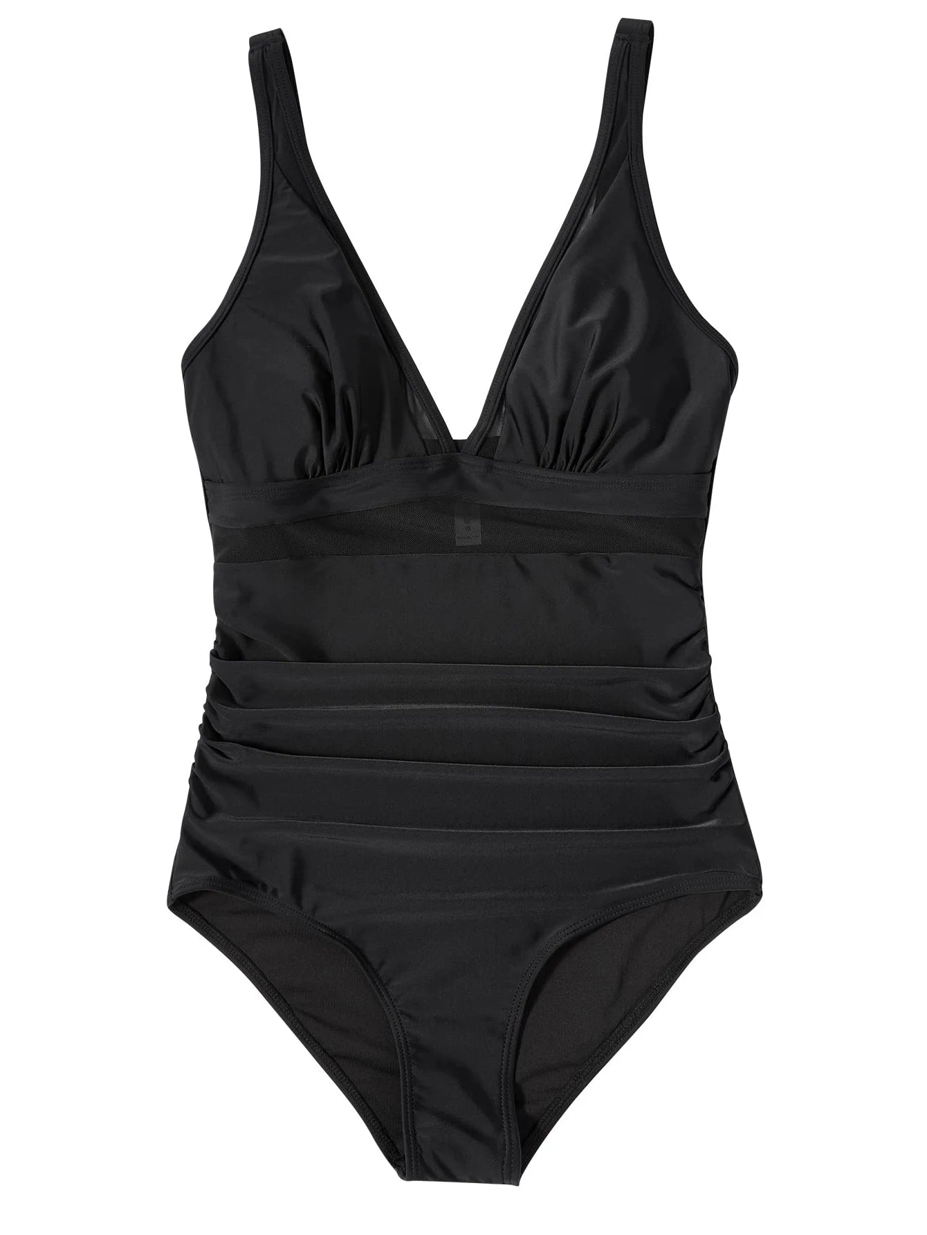 New Mesh Patchwork One Piece Swimsuit