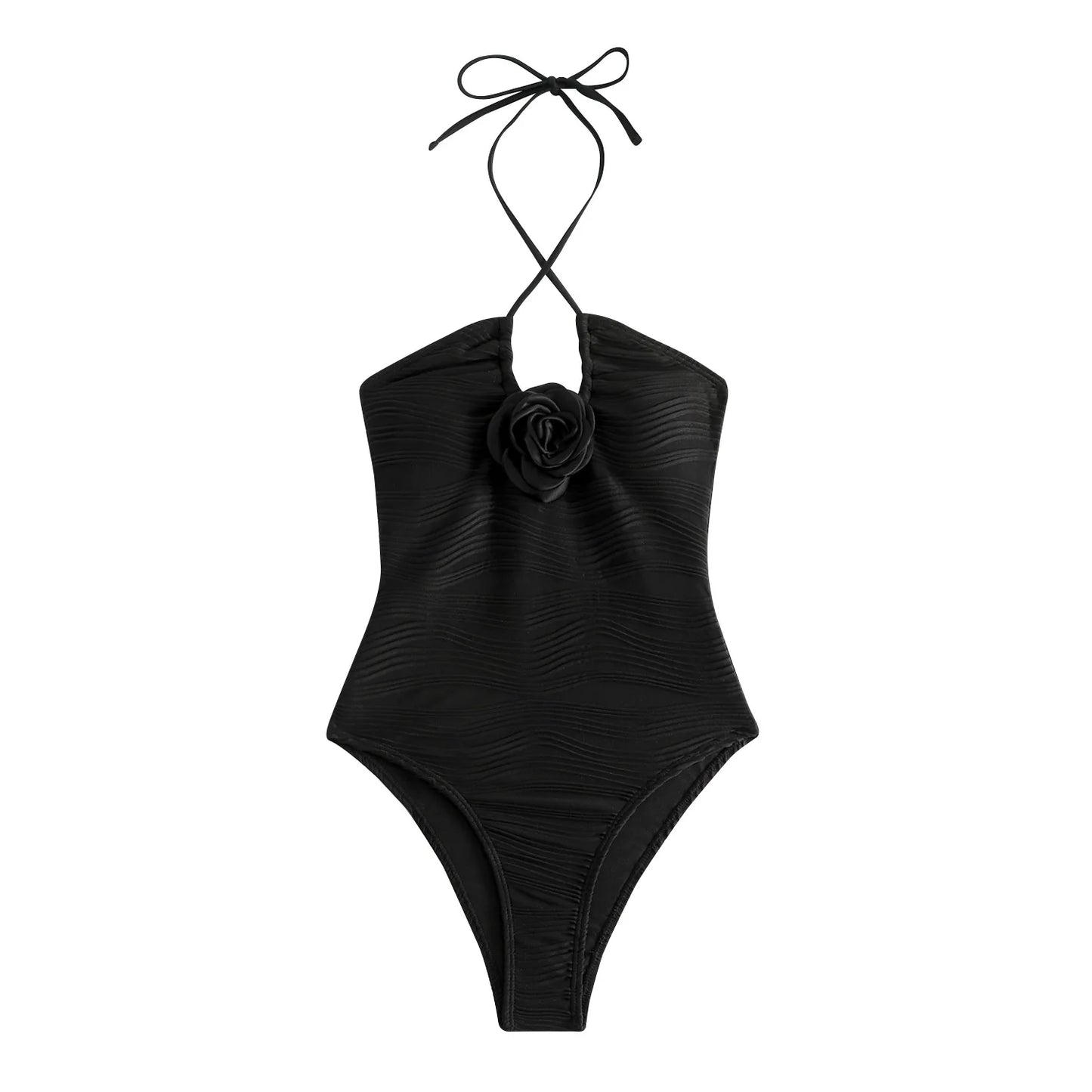 New Flower One Piece Swimsuit