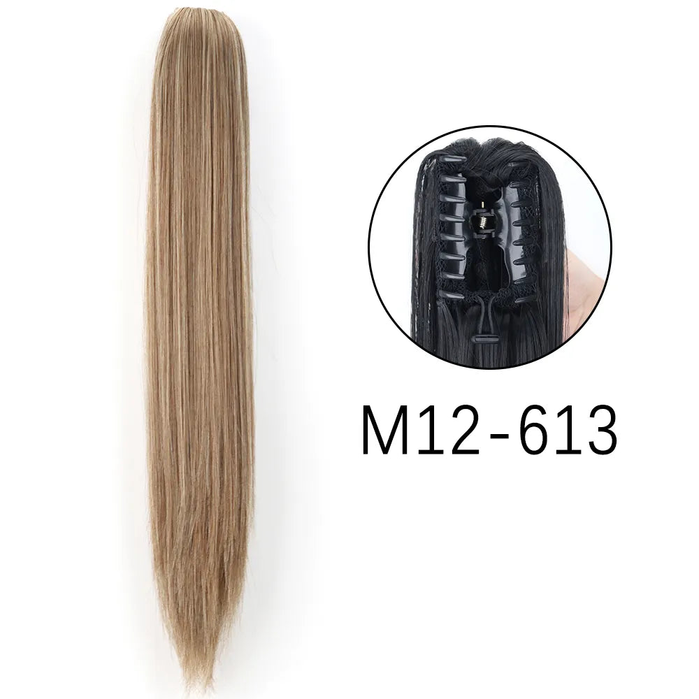 24Inch Heat Resistant Pony Tail Hair M12-613 24inches-60cm