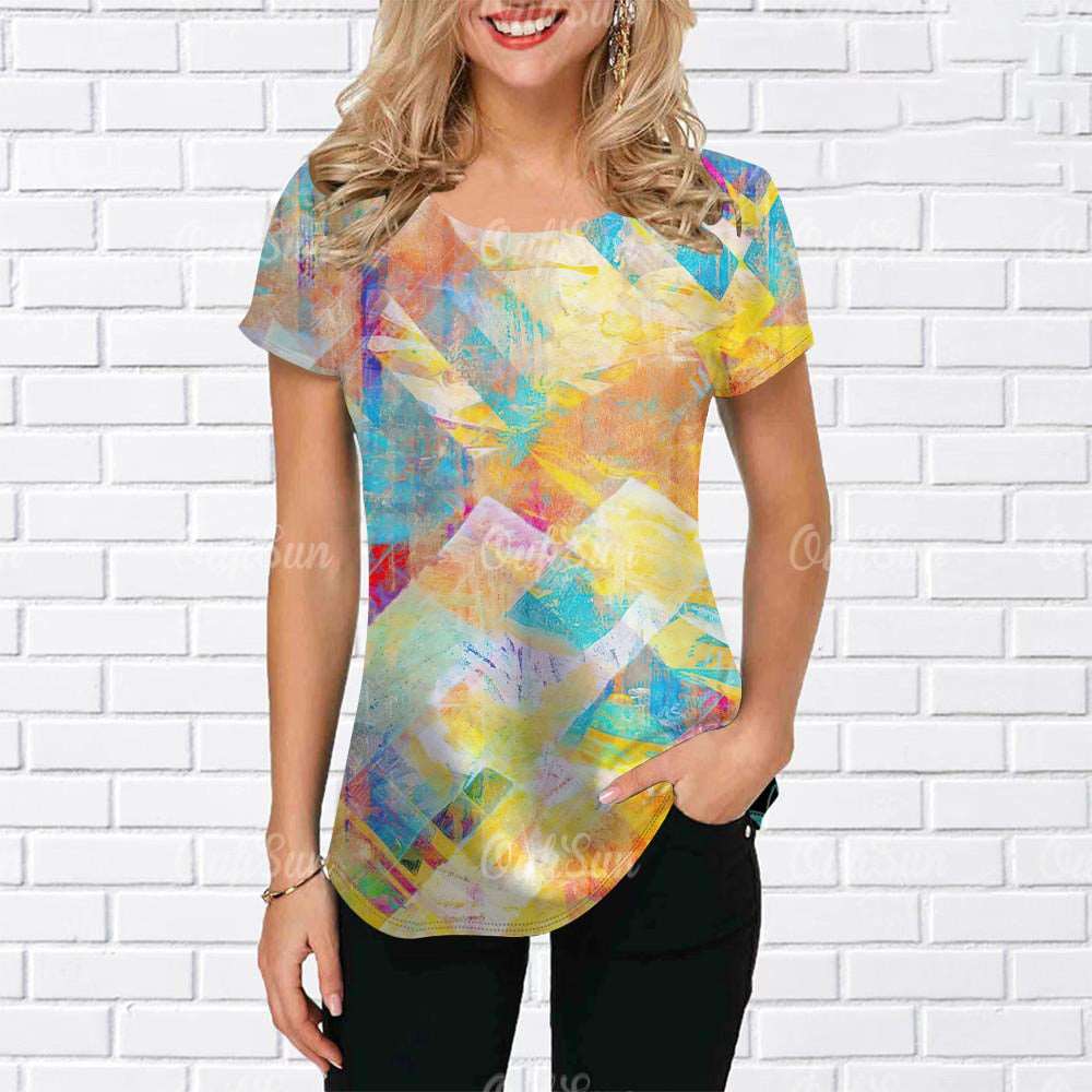 3D Fashion Gradient Streetwear T-Shirt A01-LH10086