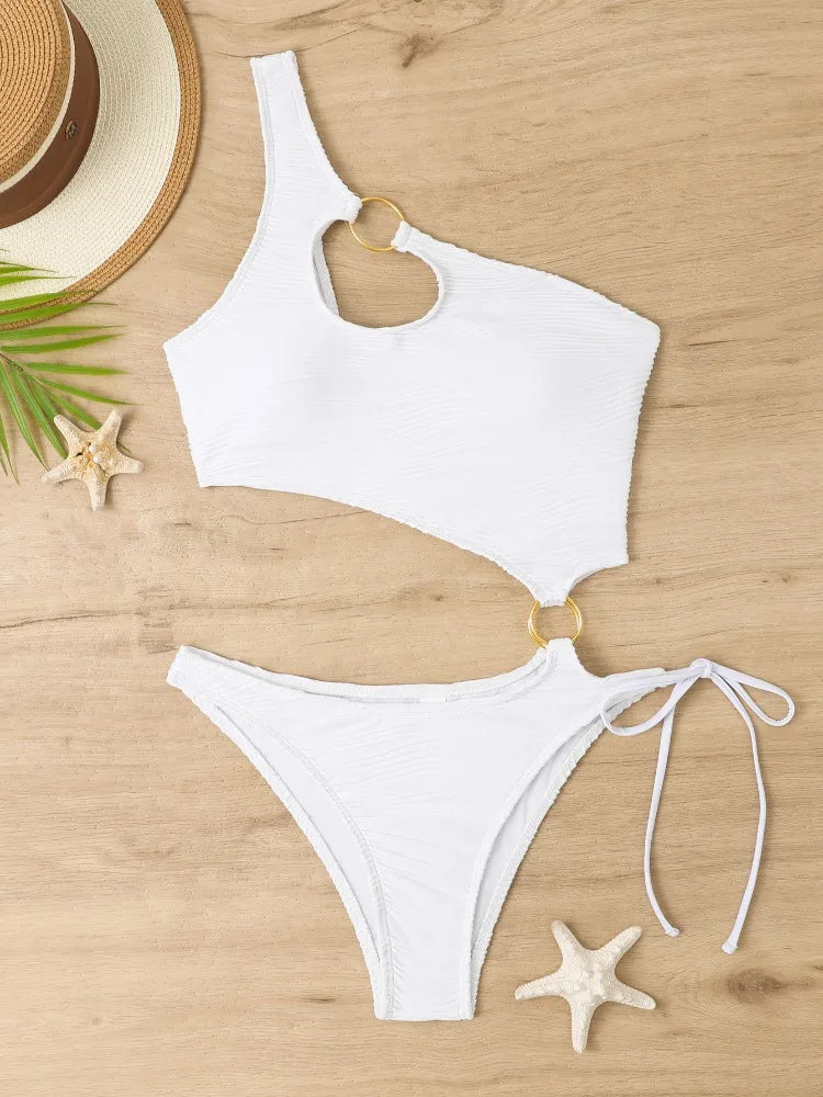 New White Women One Piece Swimsuit