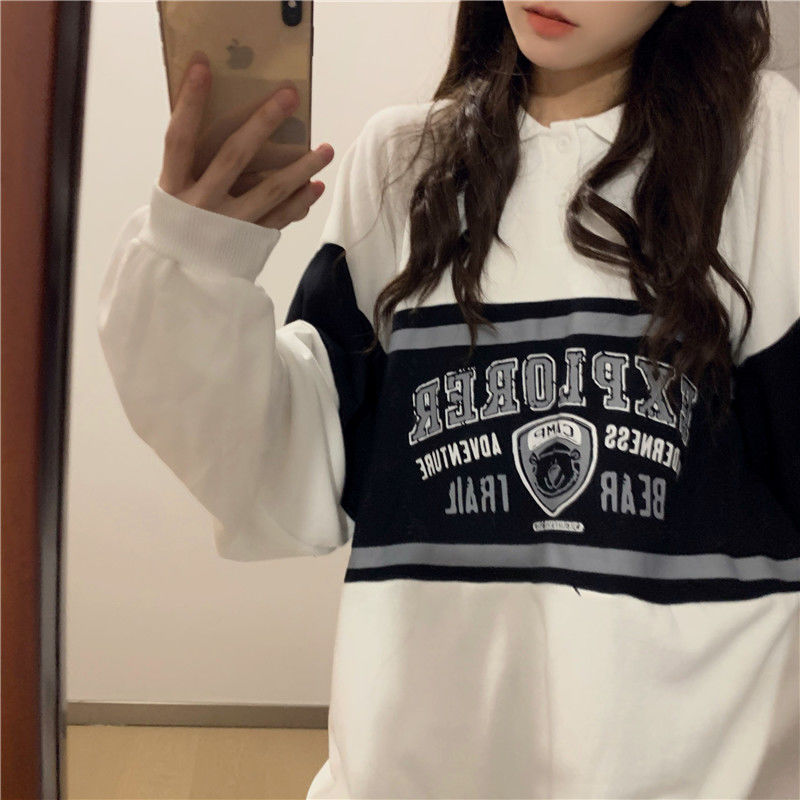 Women oversized Long Sleeve Streetwear