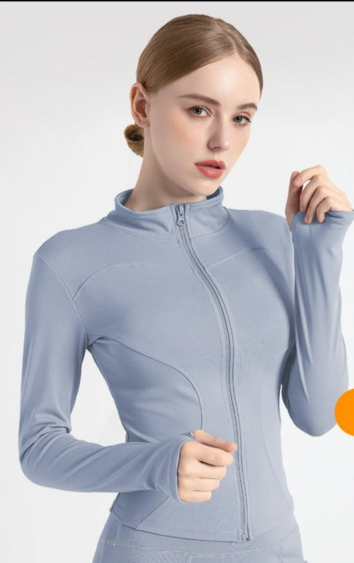 Women Long Sleeve Sports fitness Jacket top