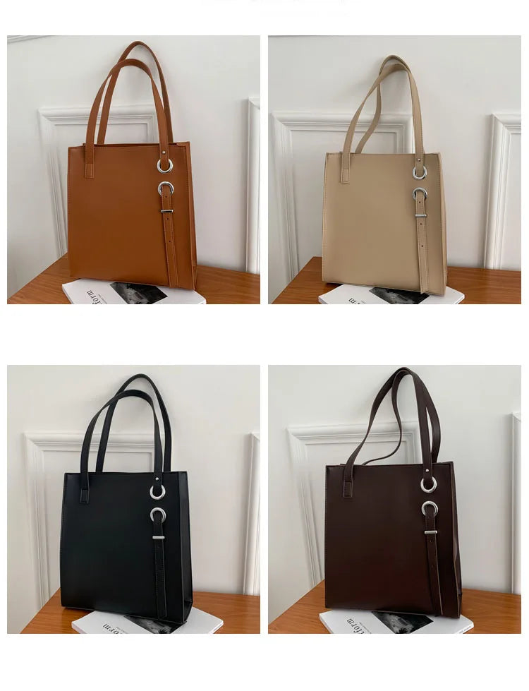 Large minimalistic tote Handbag