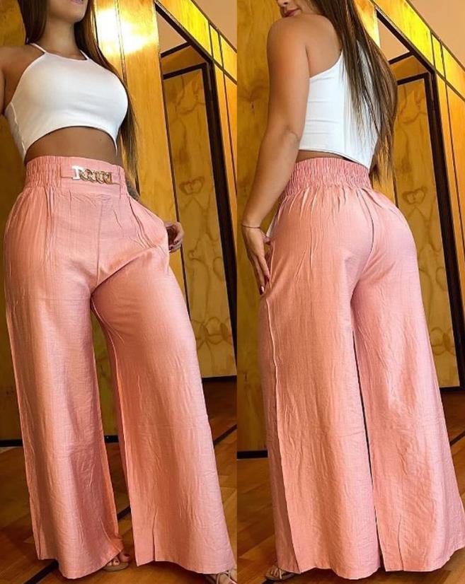 New Casual Women High Waist Pants