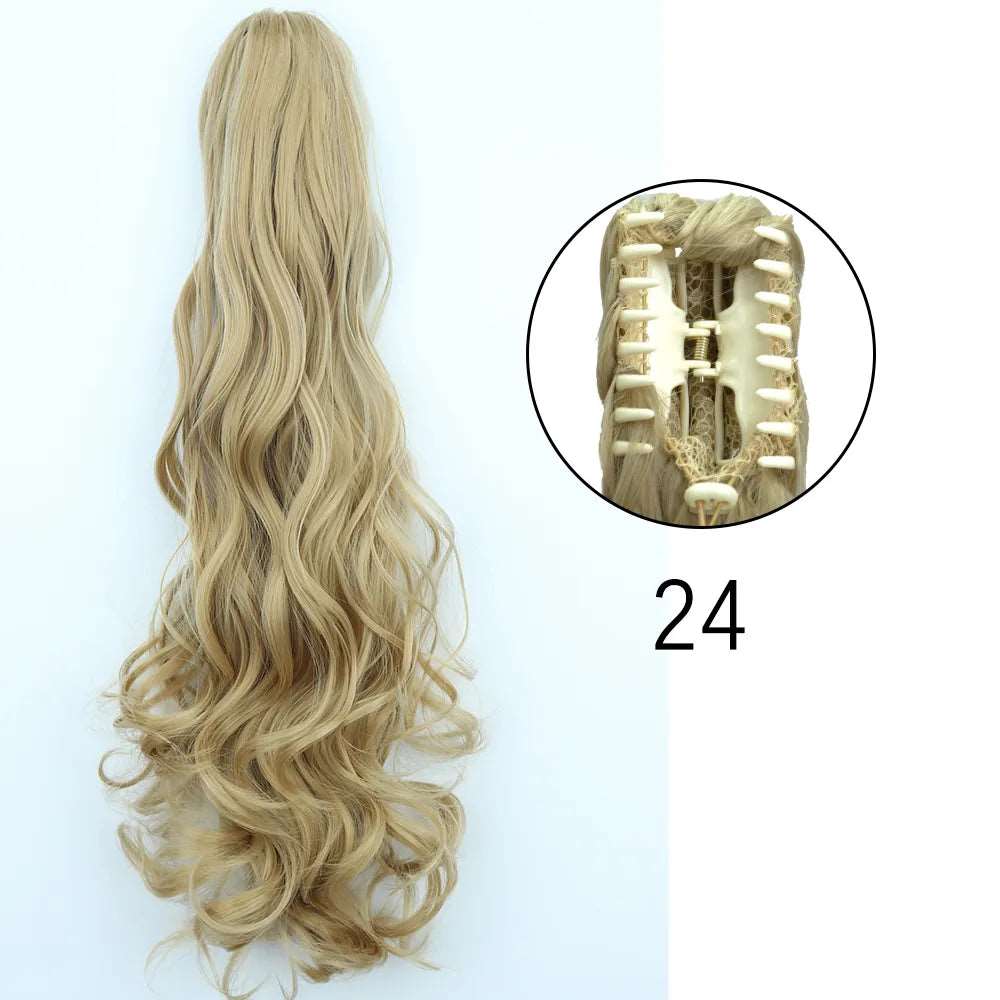 24Inch Heat Resistant Pony Tail Hair 24 24inches-60cm