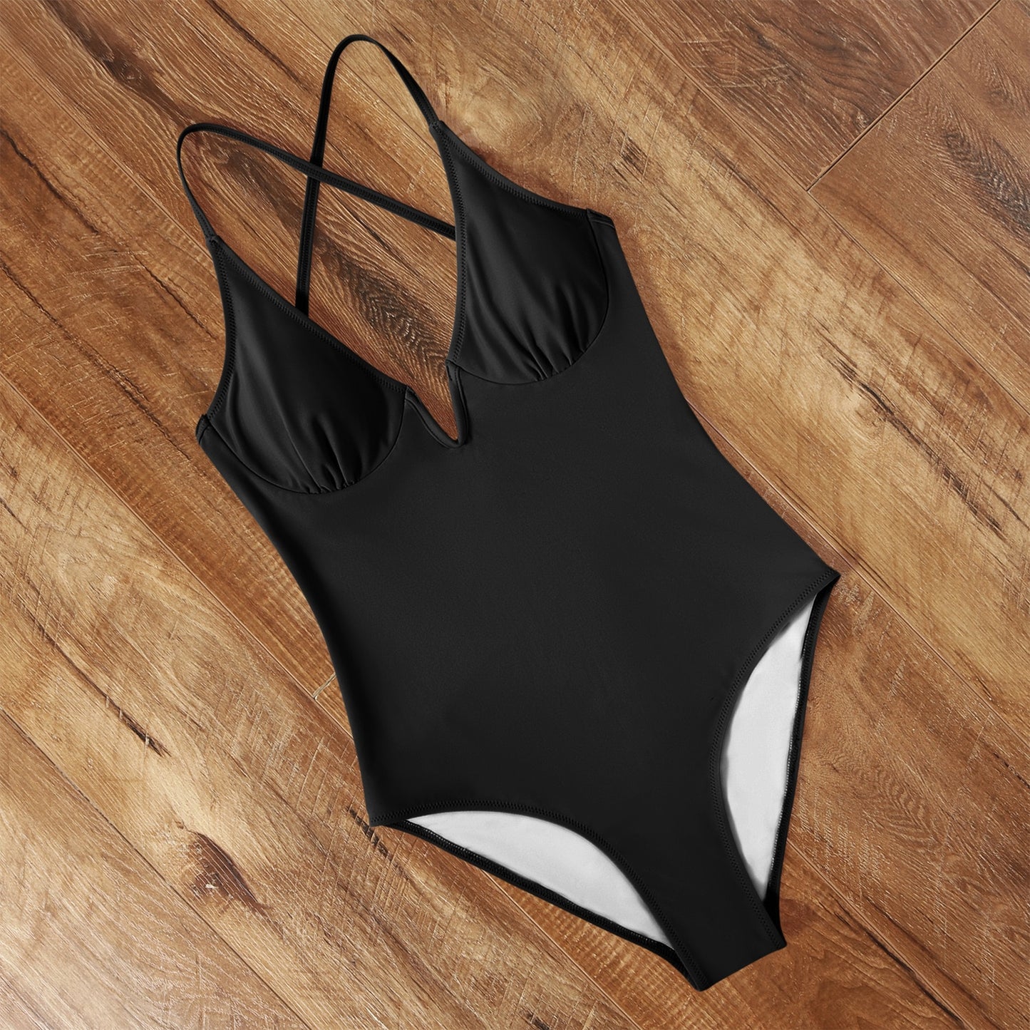 One Piece Plunge Swimsuit