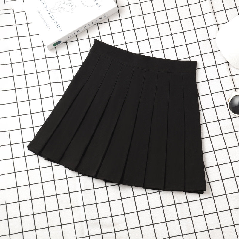 Mini Pleated Skirt Black