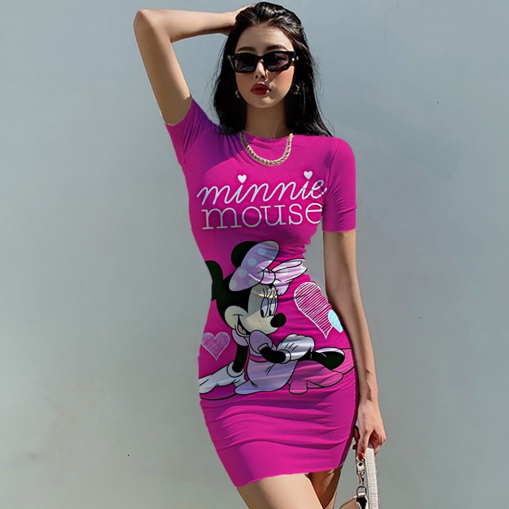 New Disney Mickey Mouse Woman Dresses AKZ8BH0794