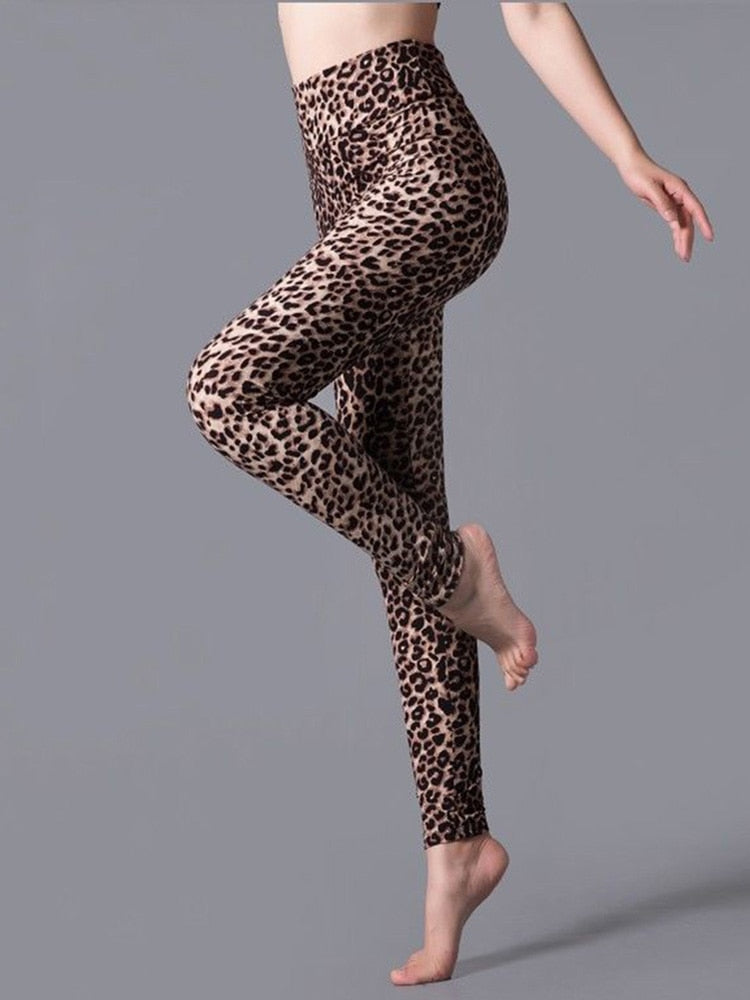 Women Jeggings Elastic Pants PD92 Small Leopard