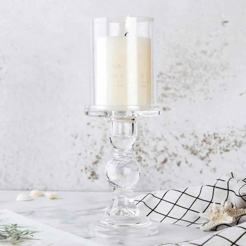 1pc 3.46 / 4.52 / 5.51 in Glass Candle stylish Holders