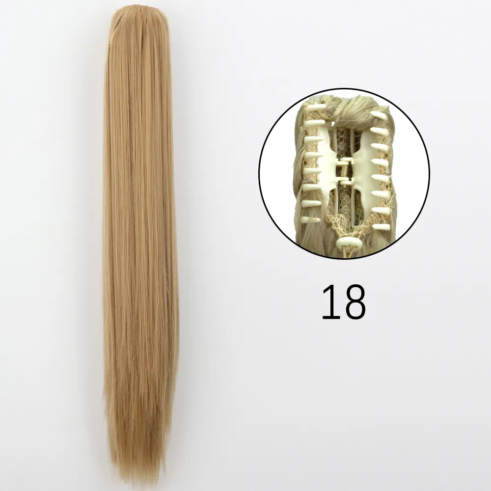 24Inch Heat Resistant Pony Tail Hair 18 24inches-60cm