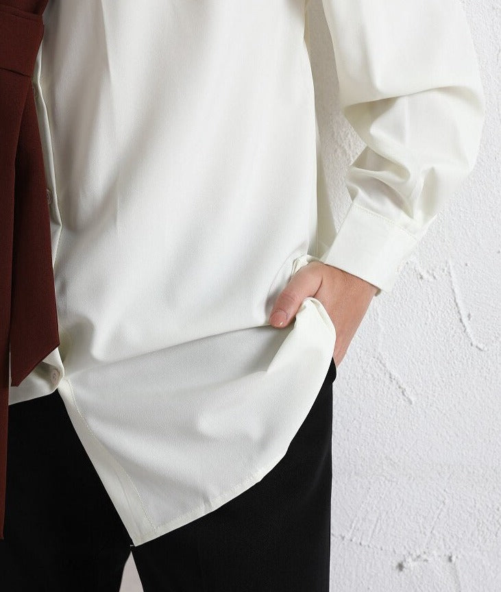 Minimalist Long Sleeve Button Up Shirt