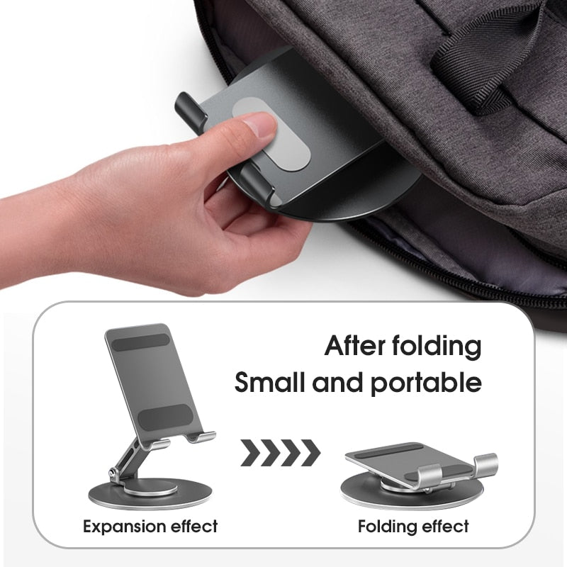 360° Rotate Metal Desk Mobile Phone Holder