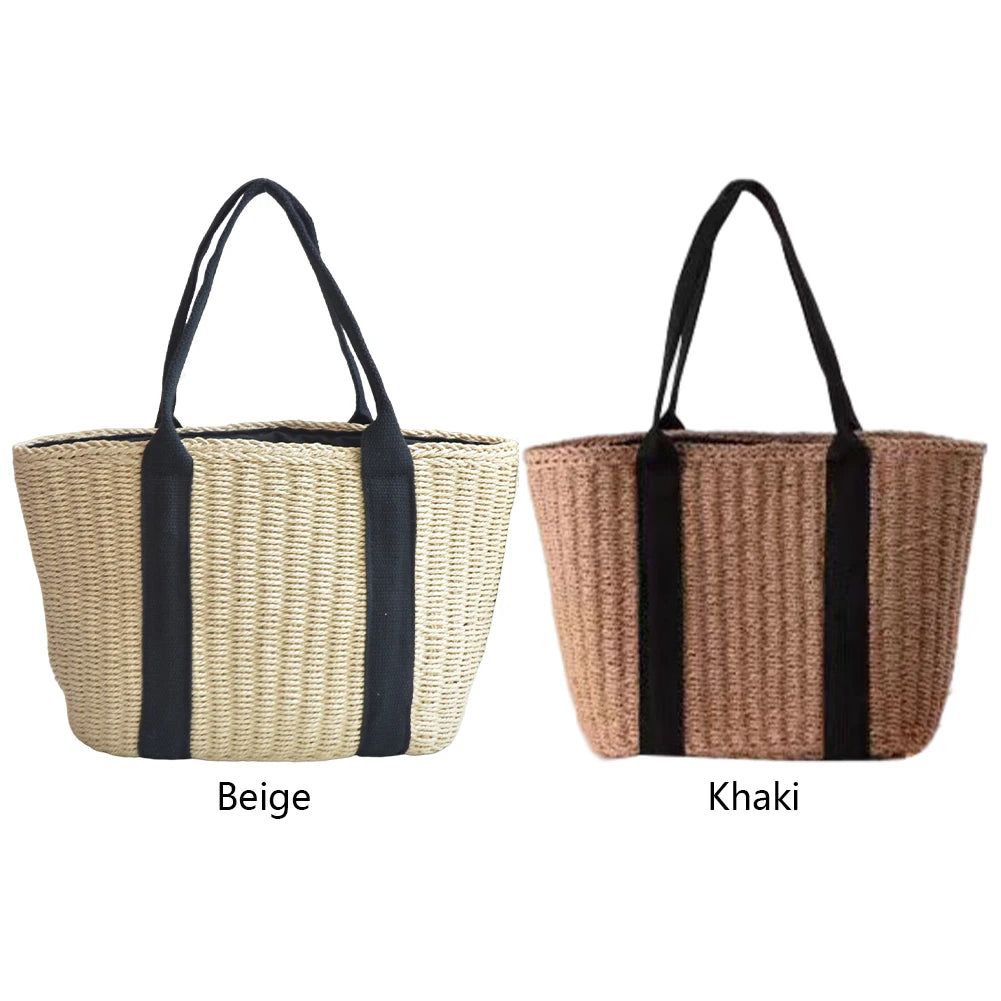 Casual summer Straw Tote Bag