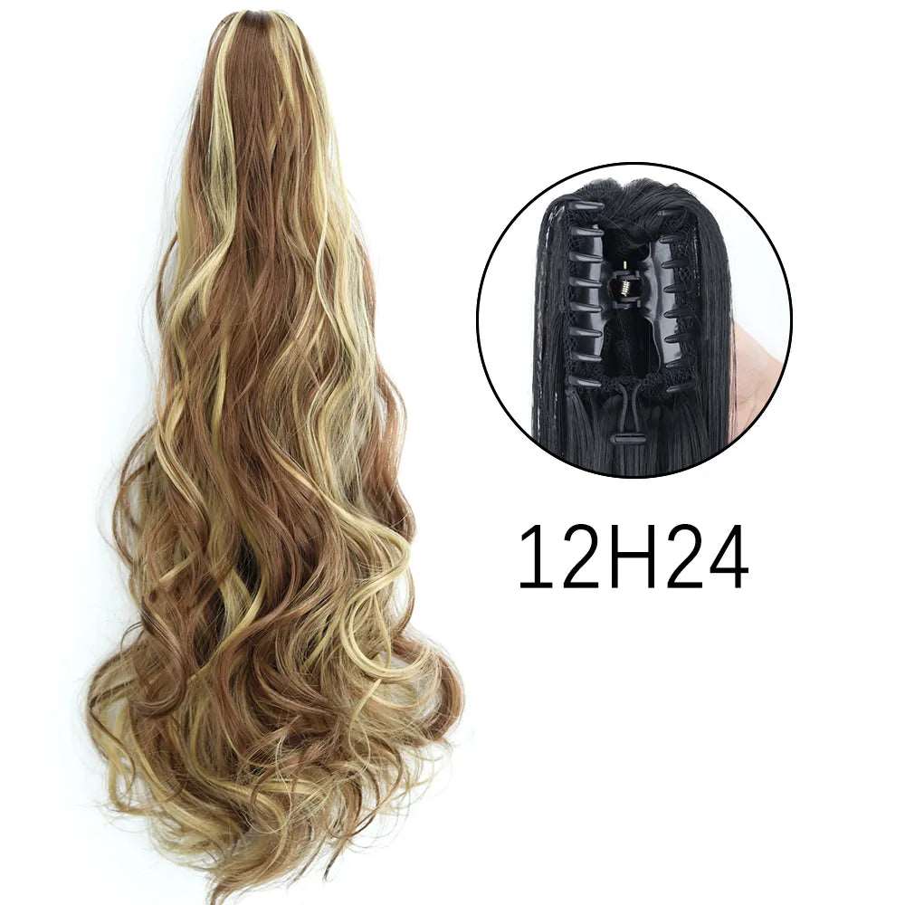 24Inch Heat Resistant Pony Tail Hair 12H24 1 24inches-60cm