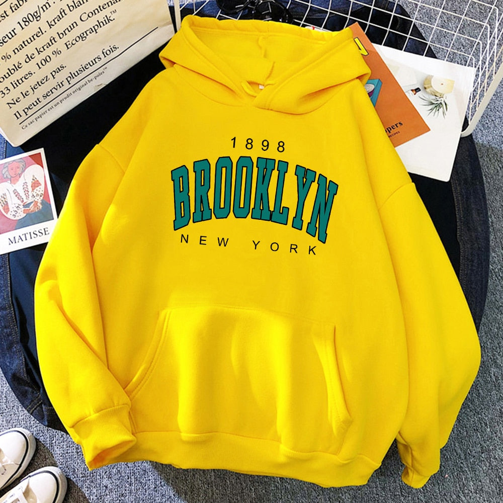 New York Printed Women Hoodies