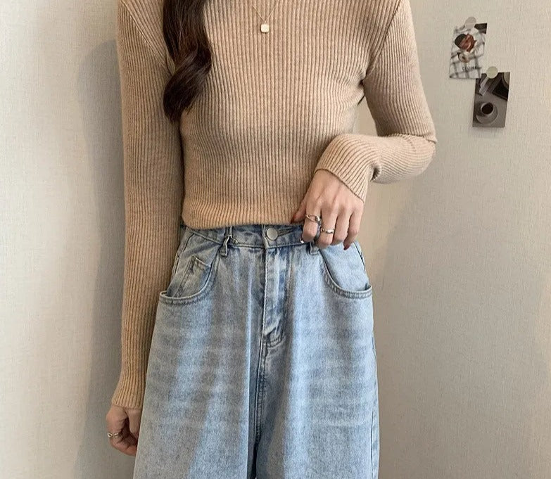 Women Autumn Winter Turtleneck Sweater